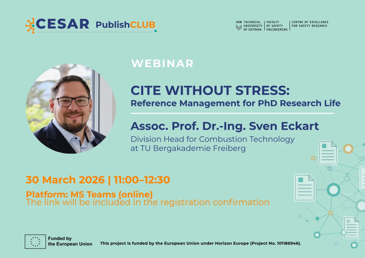 PublishCLUB webinar poster: Cite Without Stress: Reference Management for PhD Research Life