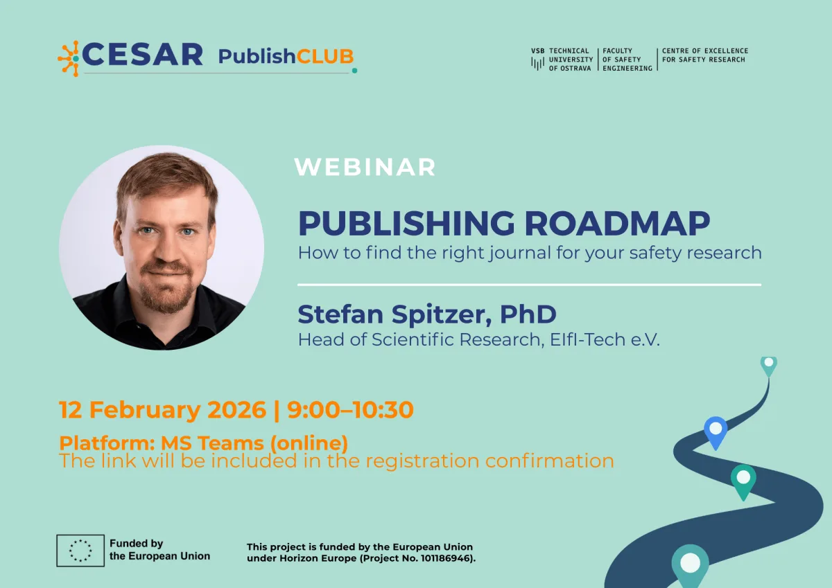 PublishCLUB webinar poster: Publishing Roadmap: How to Find the Right Journal for Your Safety Research